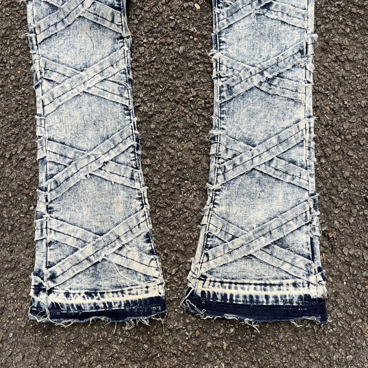 Other Stacked Fit Flare Jeans Bootcut Denim Pants Size US 34 / EU 50 - 2 Thumbnail