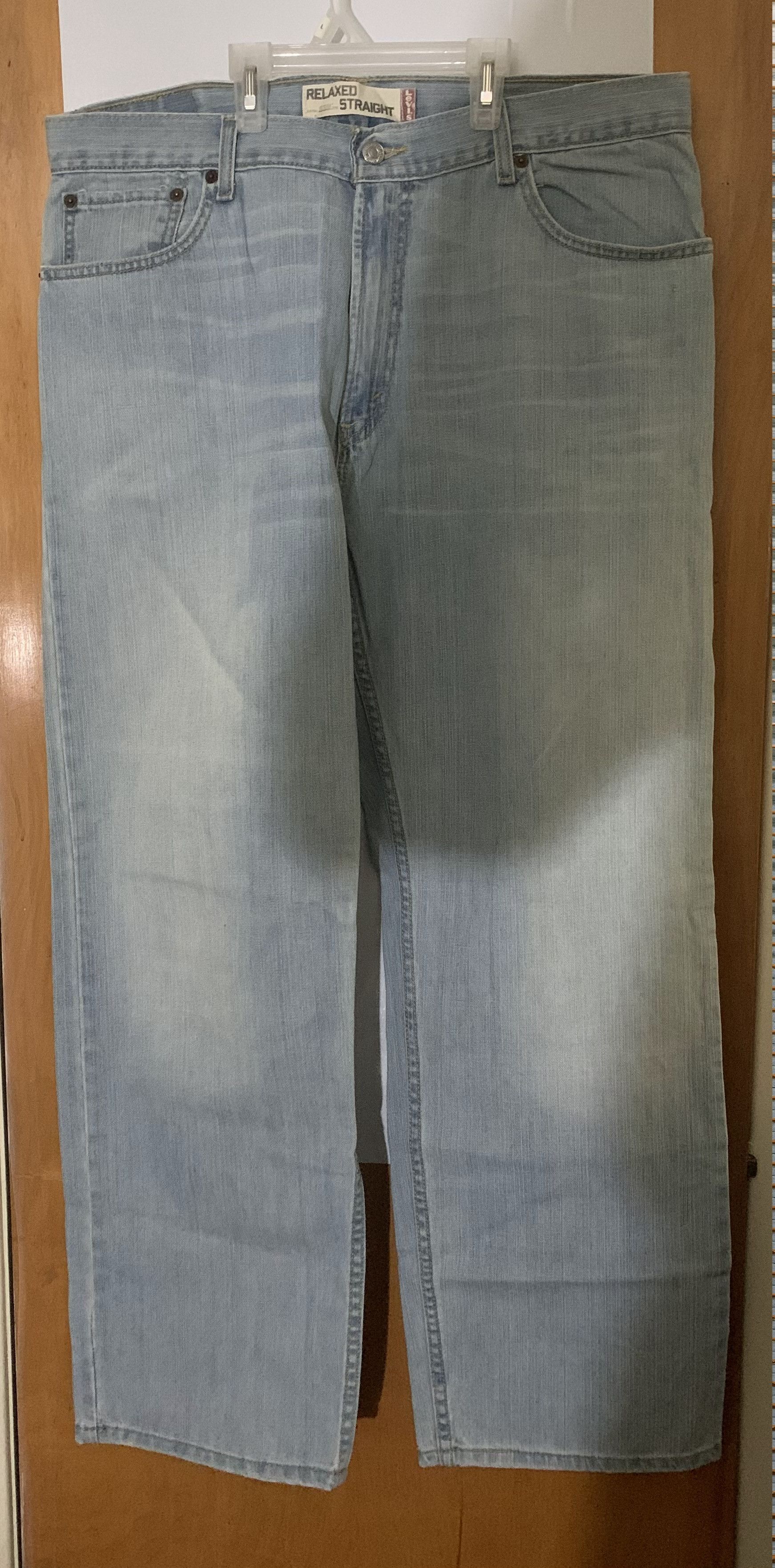 Levi's Levi's 559 Jeans Mens 36x30 Relaxed Straight Rinsed Blue Size US 36 / EU 52 - 2 Thumbnail