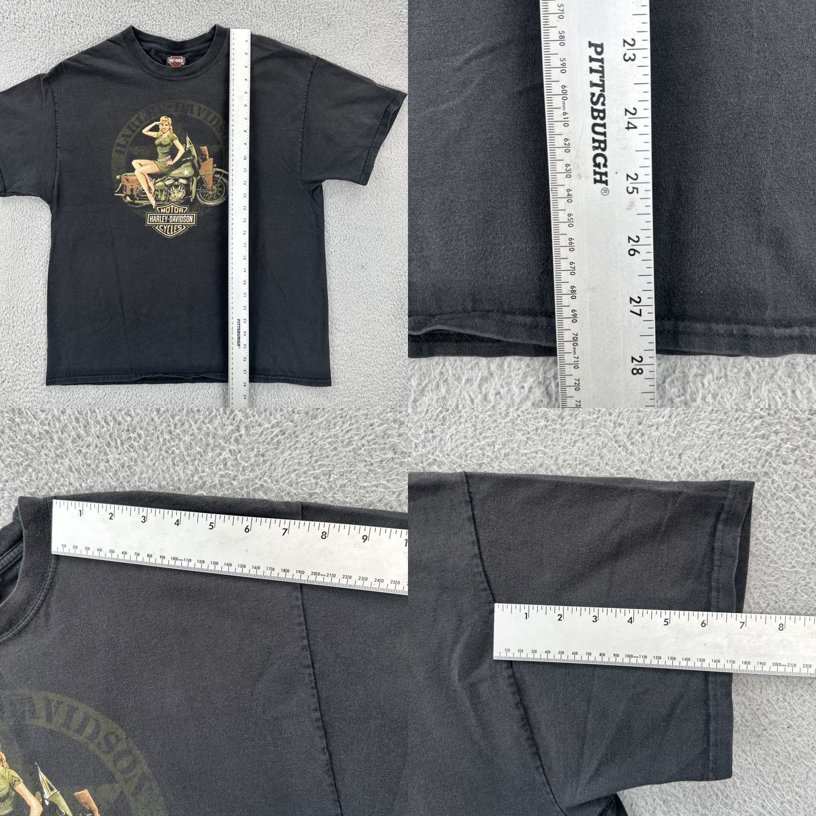 Harley Davidson VINTAGE Harley-Davidson Men’s XL Black Biker T-Shirt Las Vegas HD EUC Size US XL / EU 56 / 4 - 9 Thumbnail