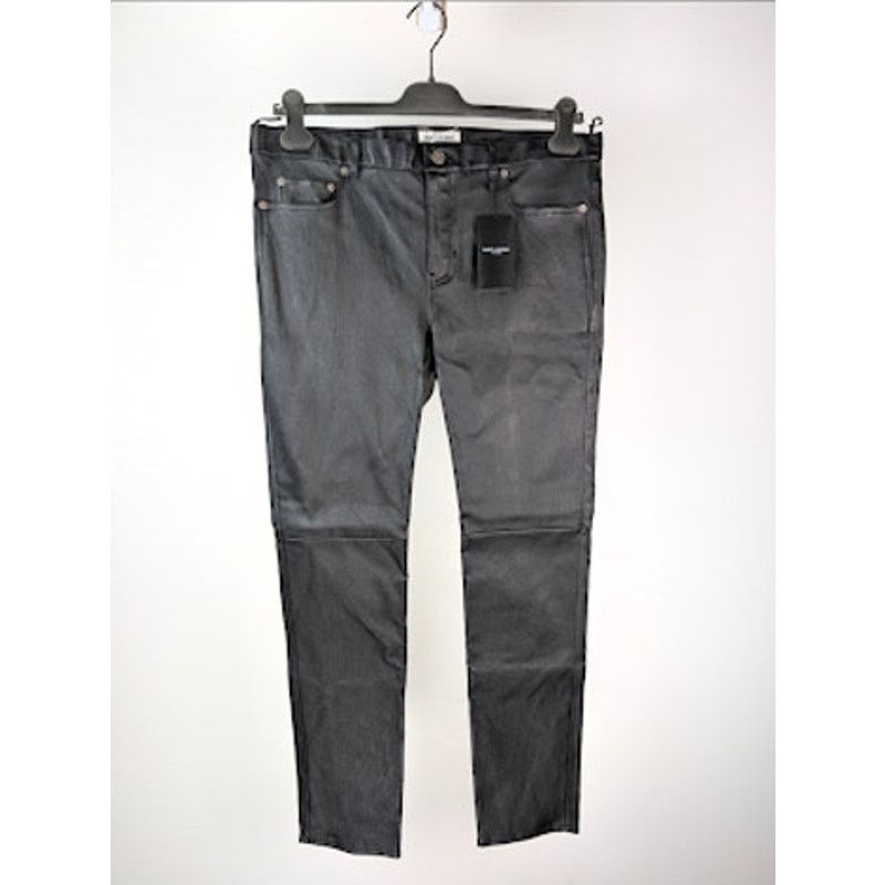 Saint Laurent Paris o1rshd1 Agora Stretch Skinny 5-Pocket Leather Pants in Black Size US 38 / EU 54 - 9 Thumbnail