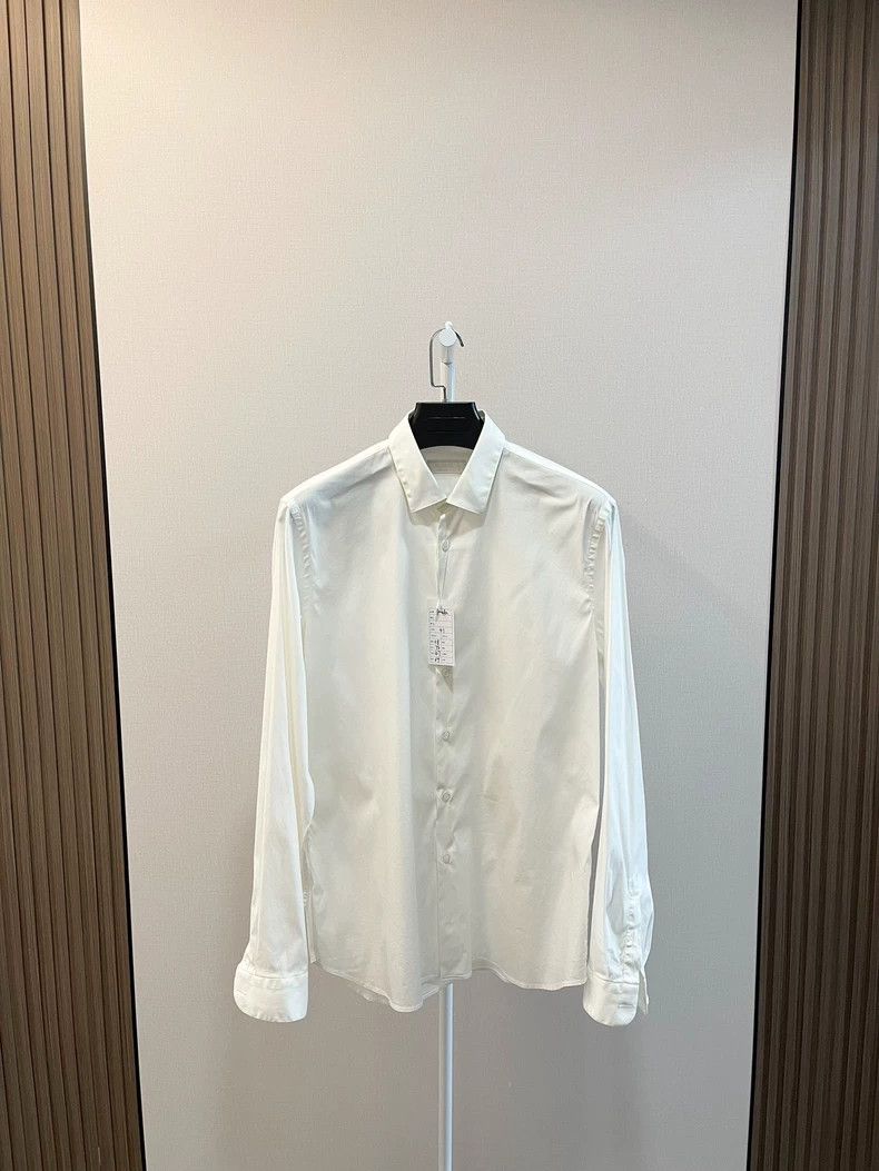 Prada Prada Size 41 White long-sleeved shirt 2502-Nextarrow Size US XXS / EU 40 - 1 Thumbnail