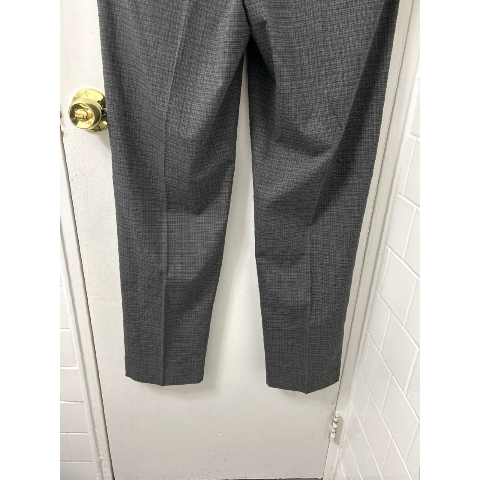 Nautica Nautica Dress Pants Mens 34x32 Black Grey NWT Slim Fit Trousers Straight Leg Size US 34 / EU 50 - 3 Thumbnail