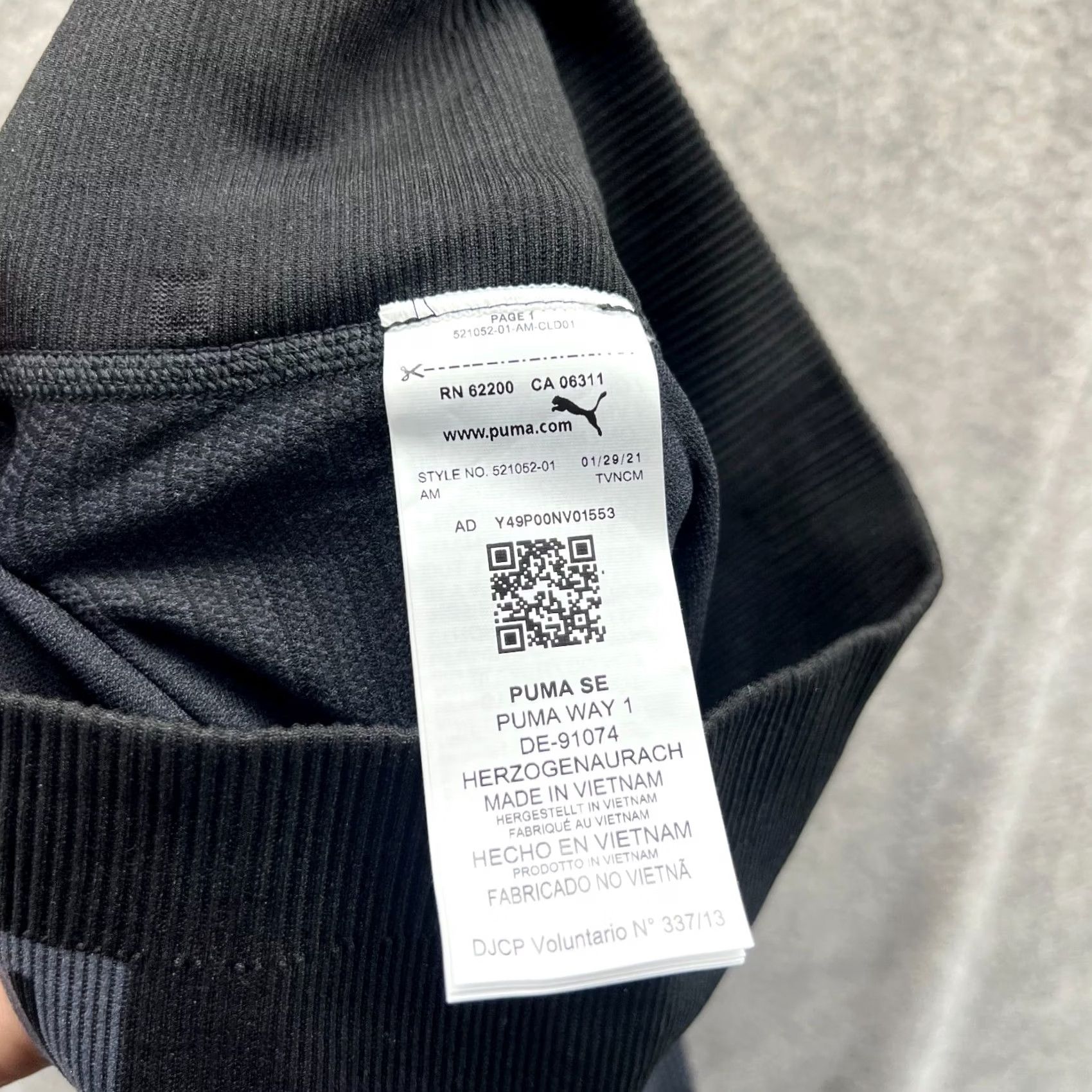 Puma PUMA Leggings Womens XS Black Seamless High Waist Activewear Yoga Shoes? Size 26" / US 2 / IT 38 - 3 Thumbnail