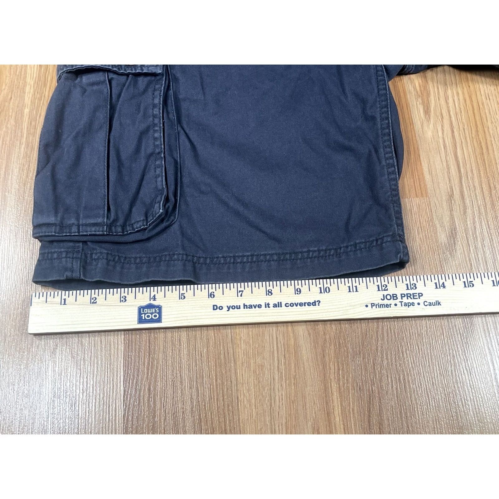 Club Room Club Room Shorts Mens 38 Navy Blue Cargo Pockets Cotton Utility Khaki Canvas 10in Inseam Button Belt Loops Distressed? No. Size US 38 / EU 54 - 5 Thumbnail