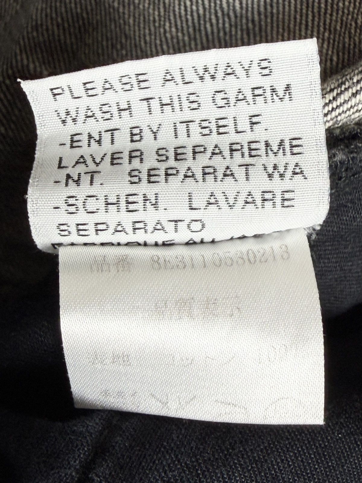 Dior SS08 Dior Homme Black Clawmark Denim Jeans KVA Size US 29 - 9 Thumbnail