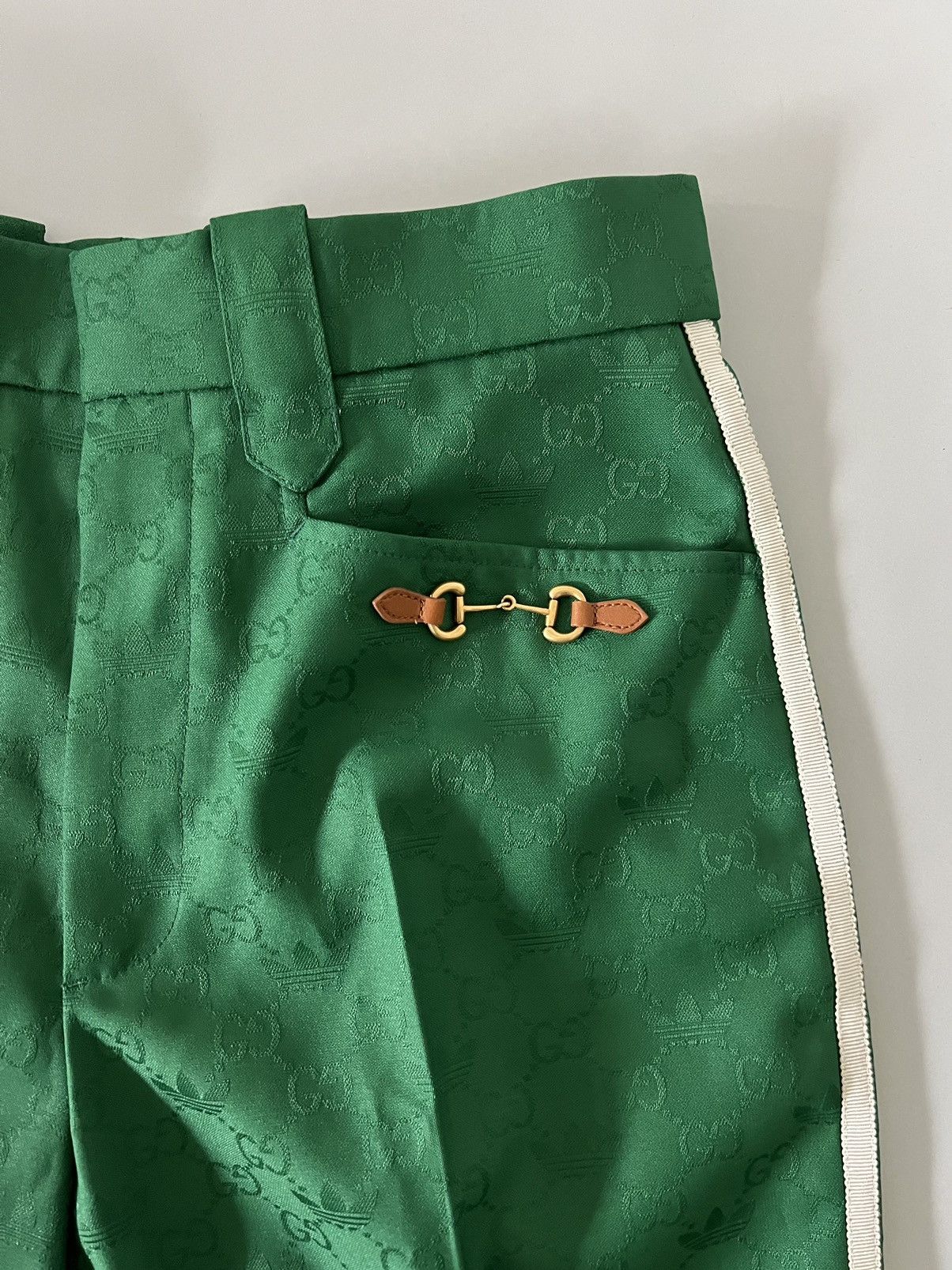 Adidas × Gucci Adidas Gucci Monogram Pants in Green Size US 30 / EU 46 - 10 Thumbnail