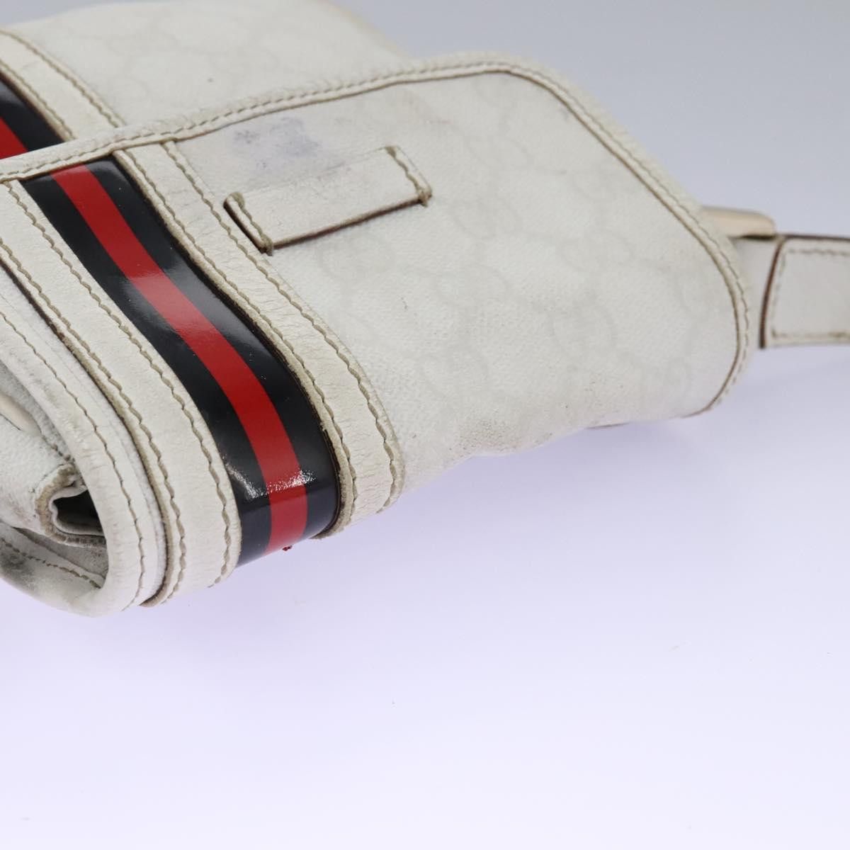 Gucci GUCCI GG Supreme Sherry Line Shoulder Bag Pvc White Gold Size ONE SIZE - 6 Thumbnail
