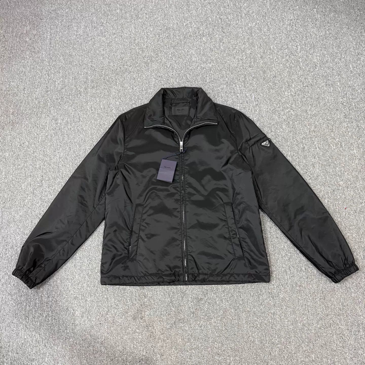Prada Prada Black Triangle Logo Unused Jacket Size 50 Size US M / EU 48-50 / 2 - 1 Thumbnail