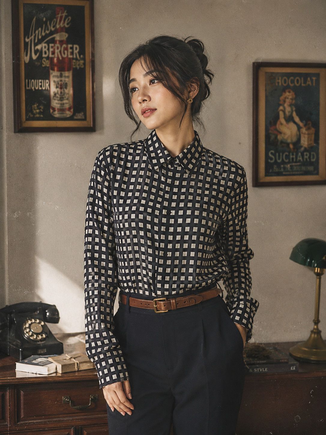 agnes b. Vintage Y2K Agnes B Homme Paris Long Sleeve Shirt Size M / US 6-8 / IT 42-44 - 1 Thumbnail