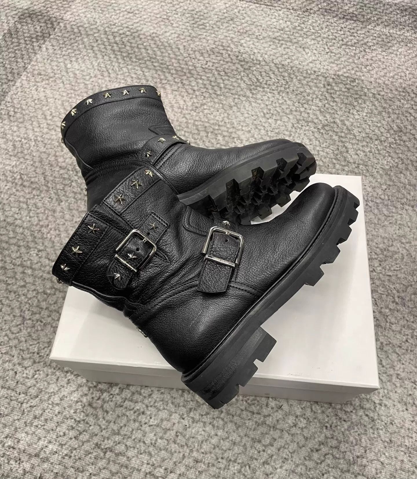 Jimmy Choo Jimmy Choo Black Leather Ankle Boots Size US 5.5 / IT 35.5 - 3 Thumbnail