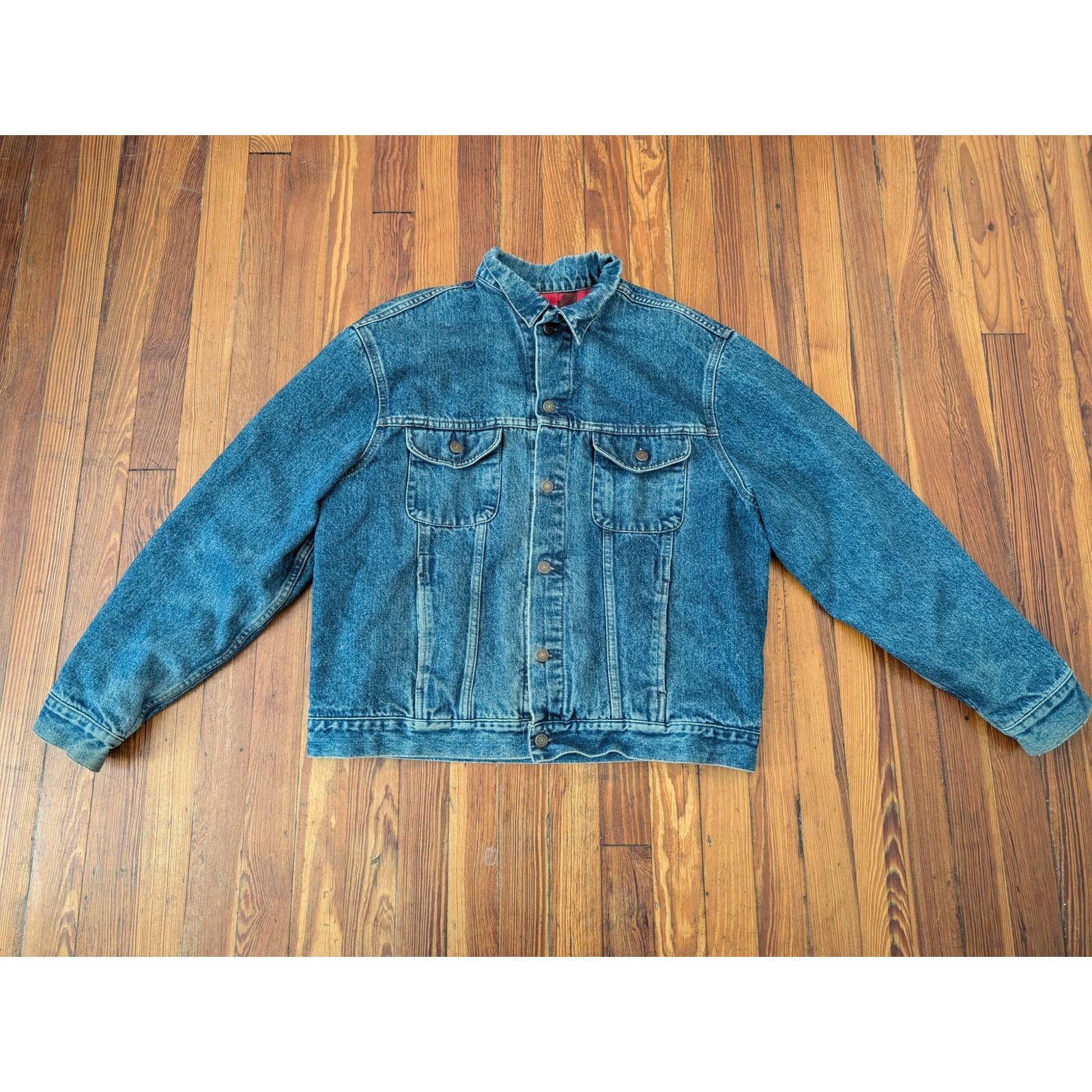 Gap Gap 90s Buffalo Flannel Lined Denim Jacket Size XL Size US XL / EU 56 / 4 - 1 Thumbnail