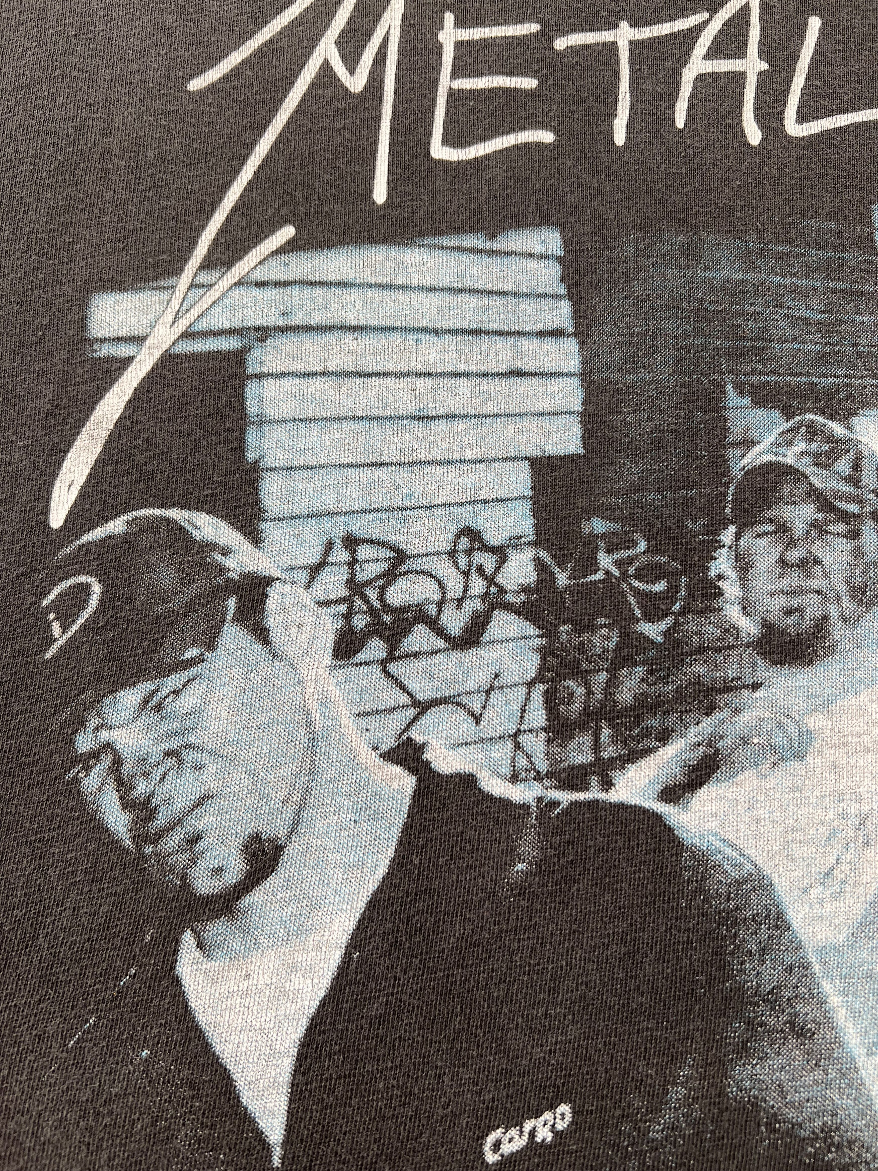 Band Tees Vintage 90s Metallica Garage Inc. Faded Black T-shirt Size US XL / EU 56 / 4 - 5 Thumbnail
