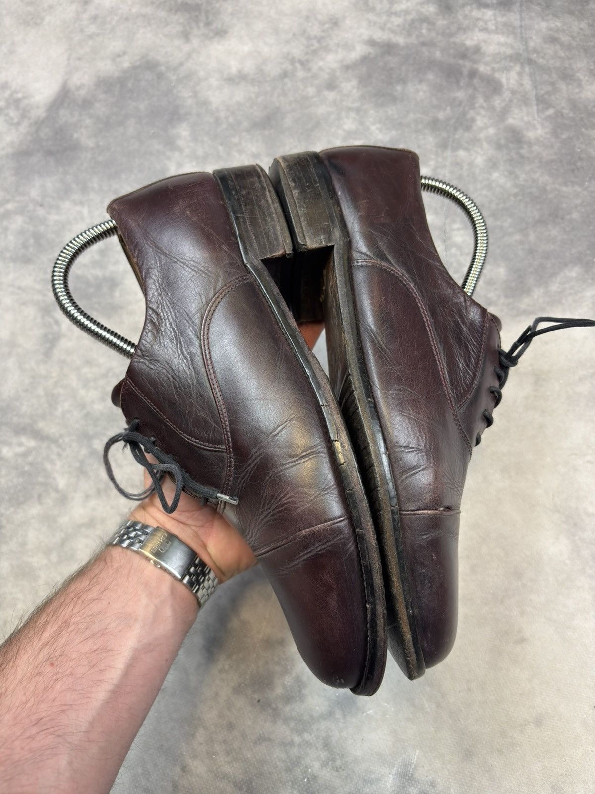 Grenson × Vintage Vintage Grenson casual leather formal shoes derby old money Size US 7 / EU 40 - 4 Thumbnail