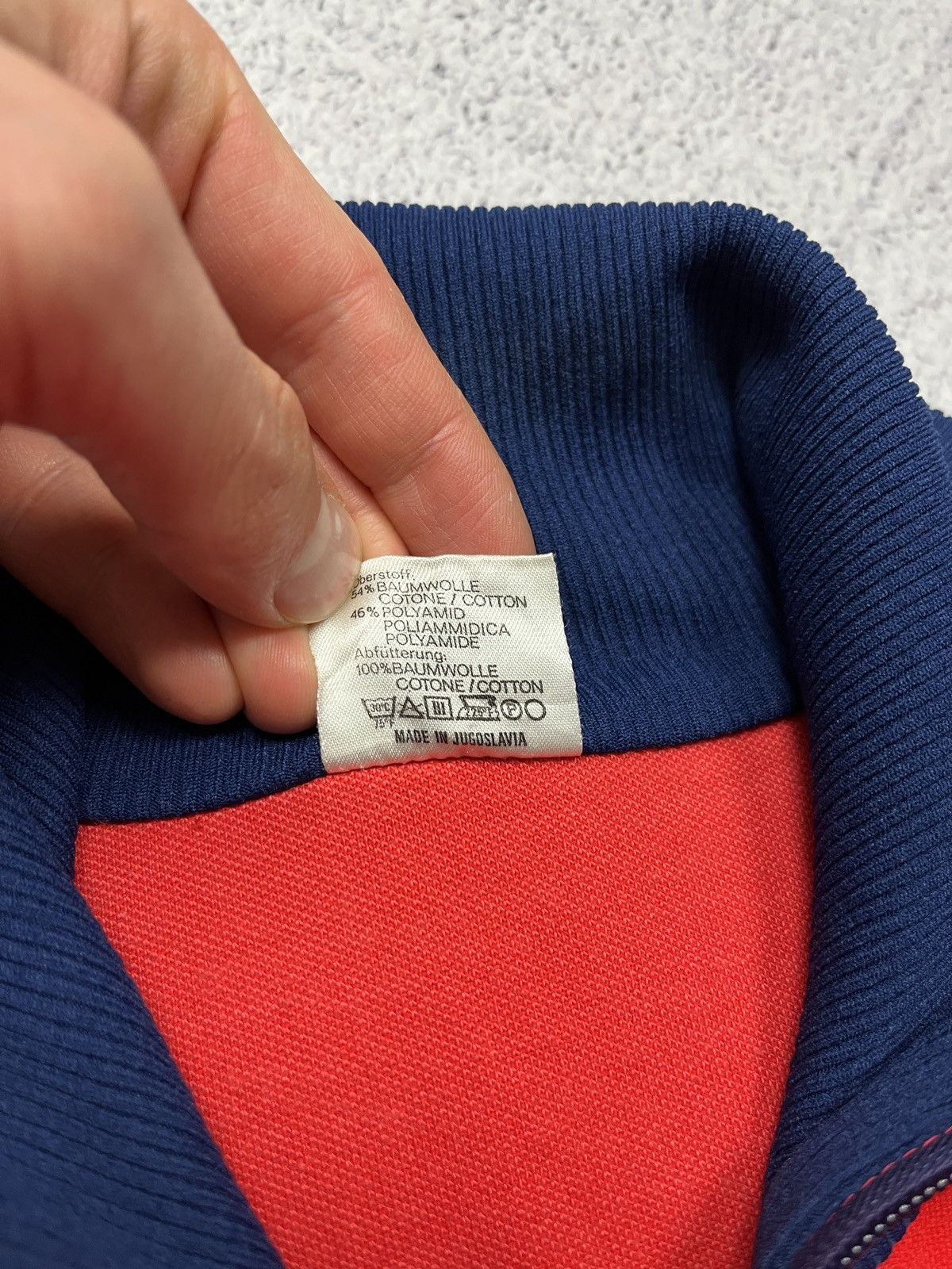 Adidas Vintage 90's Adidas Retro YUGOSLAVIA Red Zip Track Jacket Size US M / EU 48-50 / 2 - 11 Thumbnail