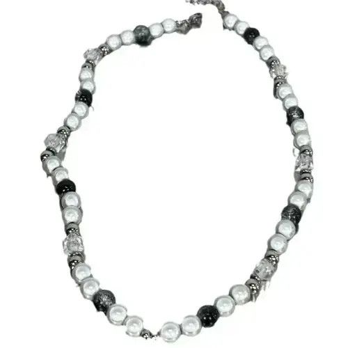 Jewelry Reflective Bead Splice Collar Neck Choker Chain Size ONE SIZE - 3 Thumbnail