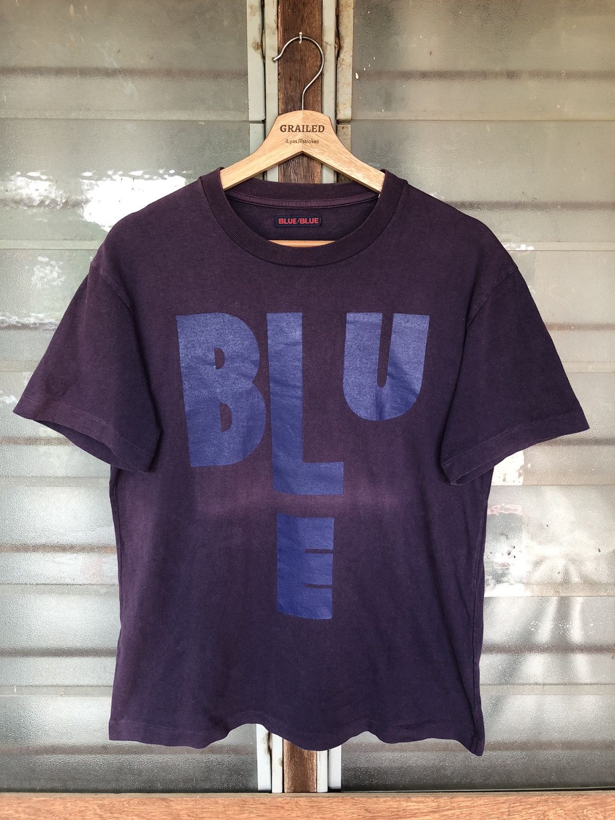 Blue Blue Japan Vintage Blue/Blue Japan Faded Shirt Tee Size US S / EU 44-46 / 1 - 1 Thumbnail