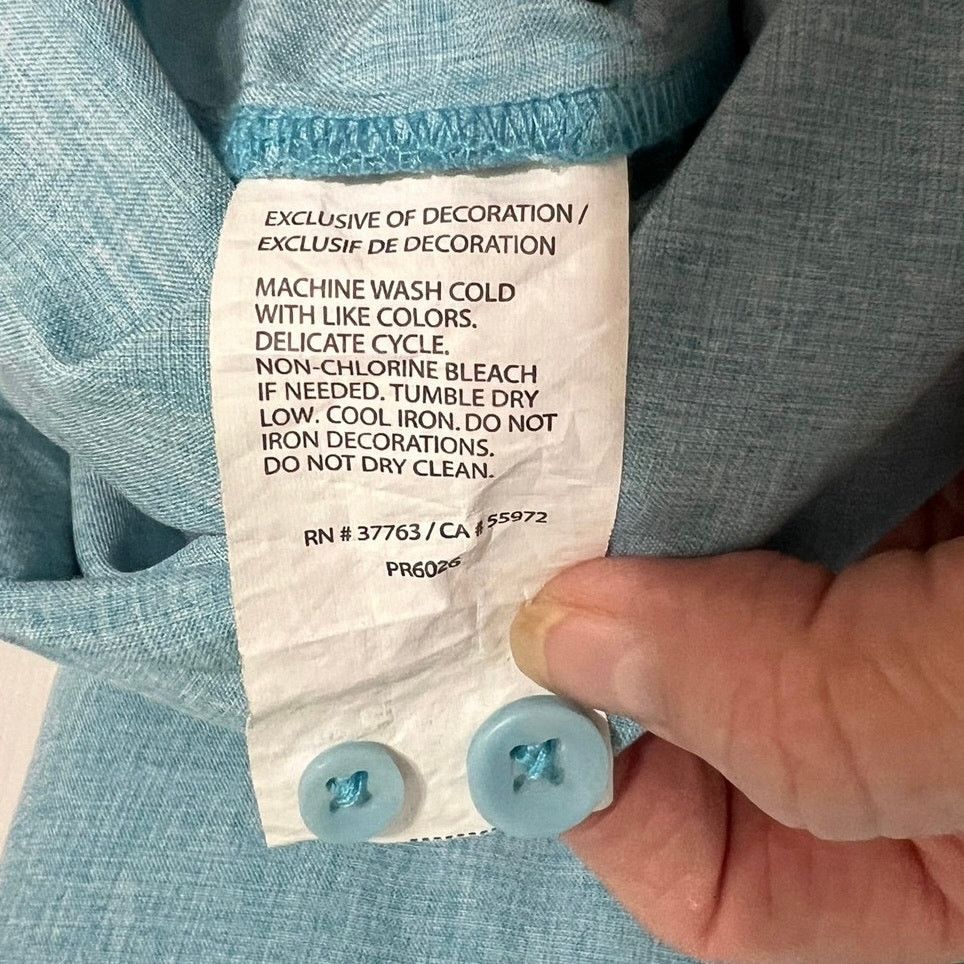 Cubavera Cubavera Sz XXL blue short slv shirt classic fit embroidery Size US XXL / EU 58 / 5 - 7 Thumbnail