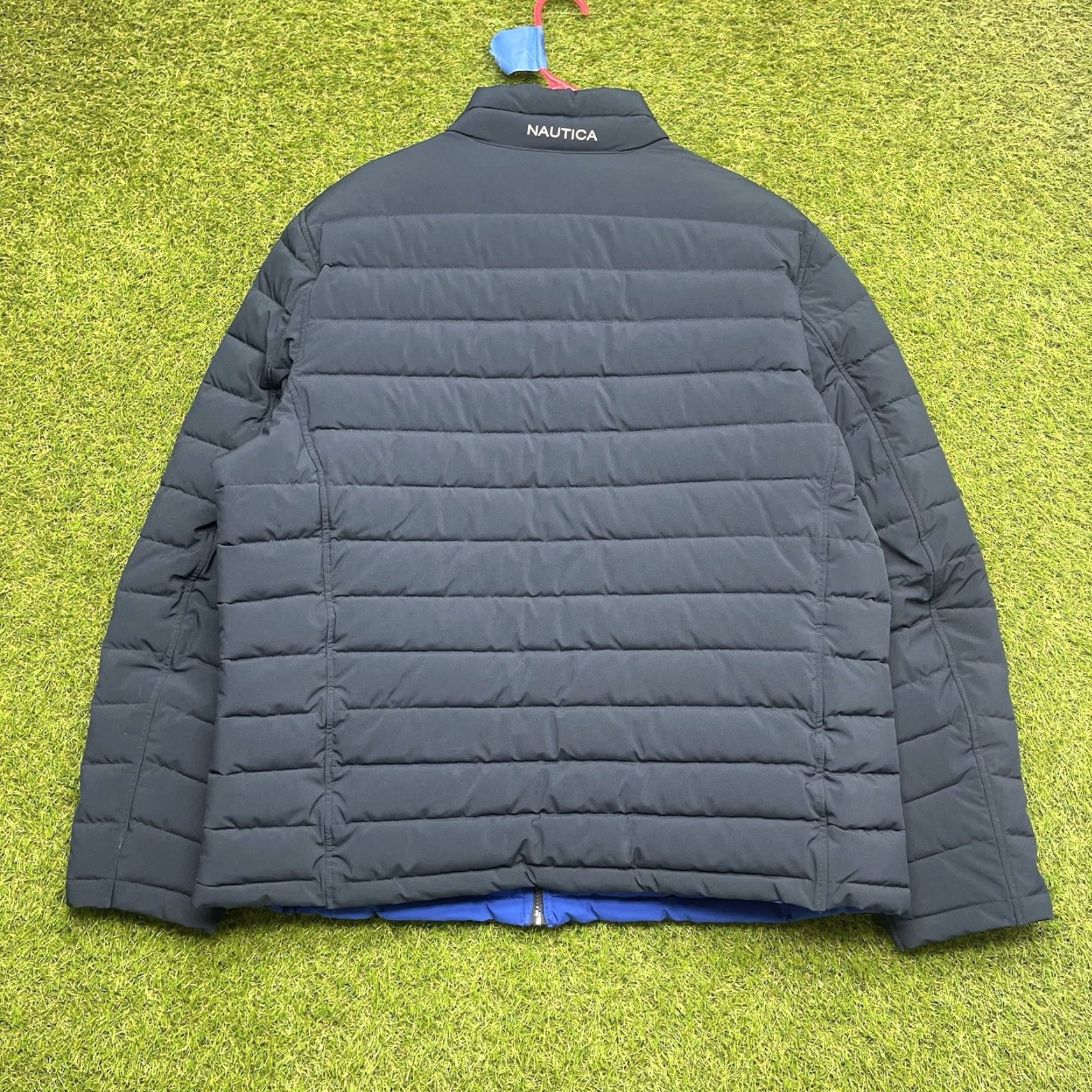 Nautica Nautica Reversible Jacket Mens 2XL Outdoor Puffer Zip Up Hiking Travel Blue Size US XXL / EU 58 / 5 - 2 Thumbnail