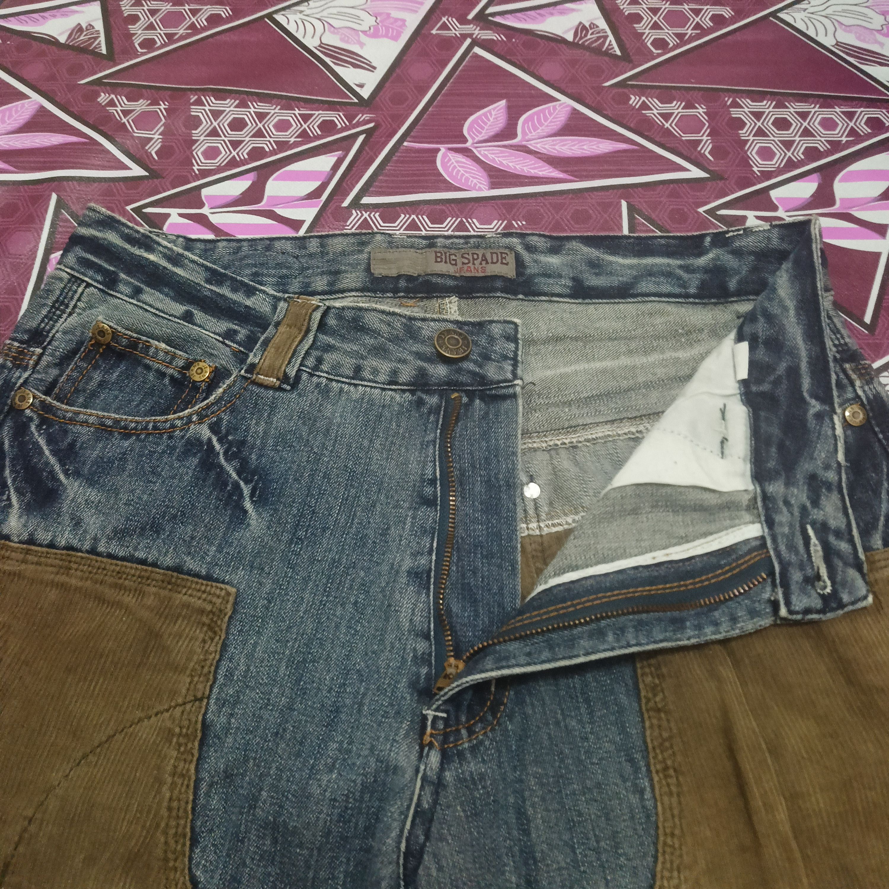 Japanese Brand 💥Insane💥 Big Spade Jeans Hybrid Flare Jeans Size US 31 - 8 Thumbnail