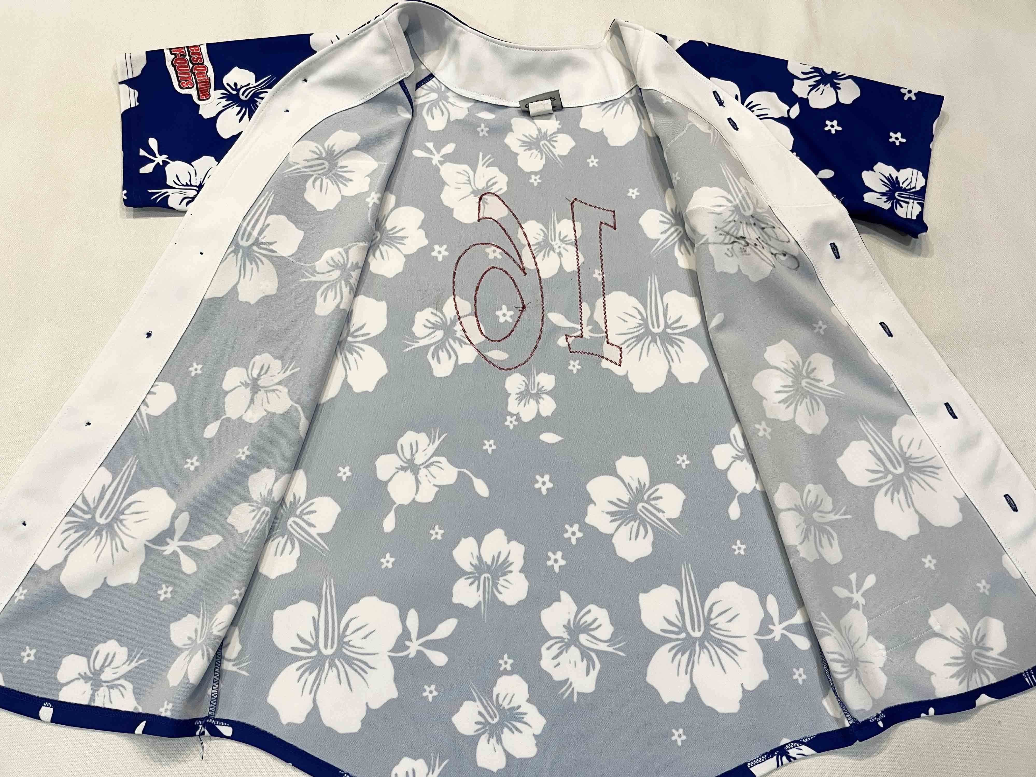 Vintage OT Sports Auburn Doubledays #16 Baseball Hawaiian Jersey Size US L / EU 52-54 / 3 - 10 Thumbnail