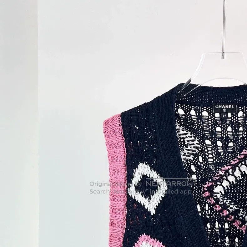 Chanel Chanel Colourful long sleeveless knitted jacket Size XS / US 0-2 / IT 36-38 - 3 Thumbnail