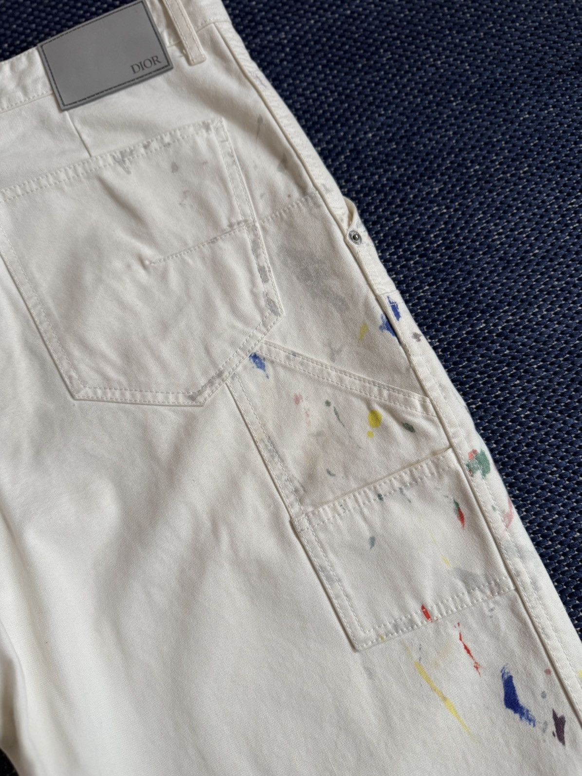 Dior SS21 Paint Splatter Double Knee Pants Size US 32 / EU 48 - 6 Thumbnail