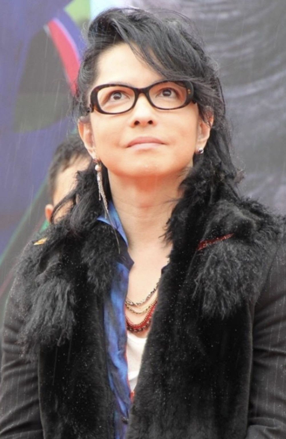 If Six Was Nine × Le Grande Bleu (L.G.B.) Black Gillet Rommy fur stole Size ONE SIZE - 6 Thumbnail