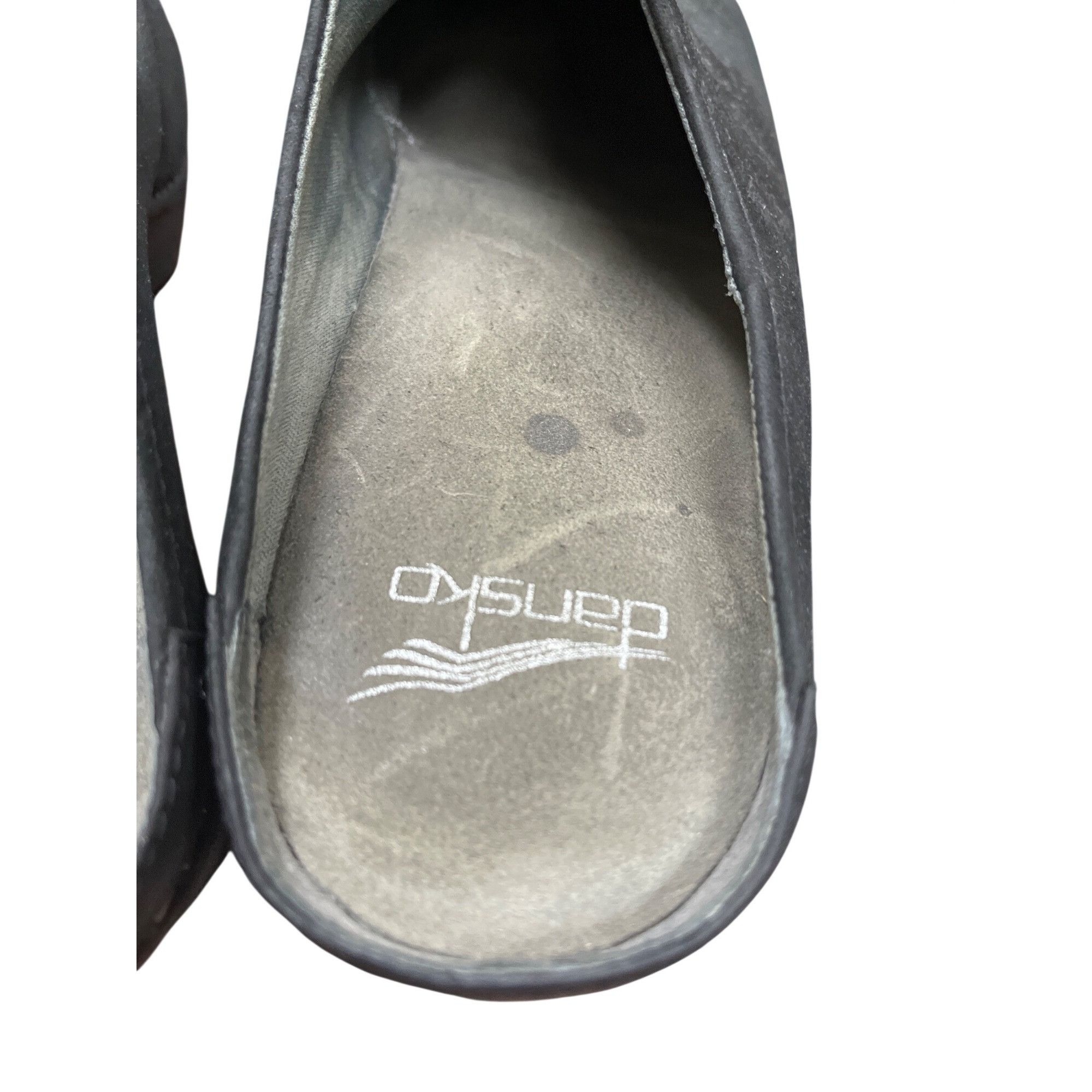 Dansko Dansko wms black leather slip on sandals mules clogs size 10 Size US 10.5 / IT 40.5 - 10 Thumbnail