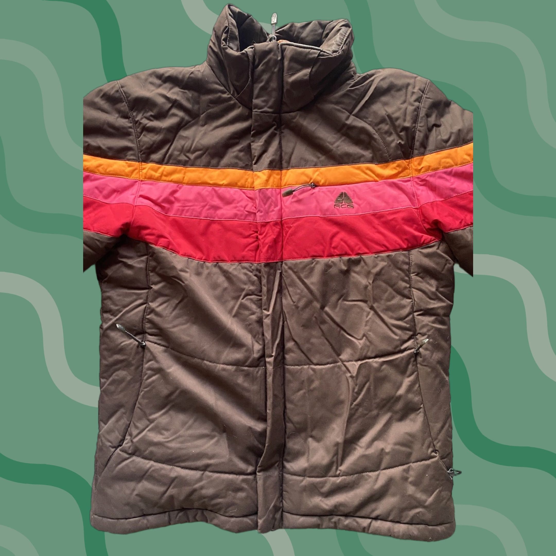 Nike Nike ACG Storm Fit Jacket Coat Women’s M Multicolor Coat Windbreaker Nylon Polyester Regular Size M Women’s Jacket Size M / US 6-8 / IT 42-44 - 1 Thumbnail