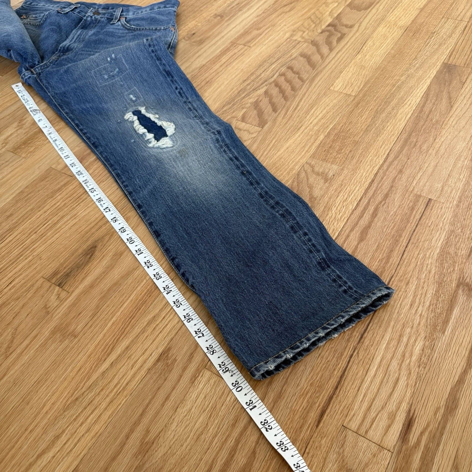Levi's Vintage Clothing Levi's Vintage Clothing LVC 505 1967 Repaired Selvedge Denim Size US 32 / EU 48 - 3 Thumbnail