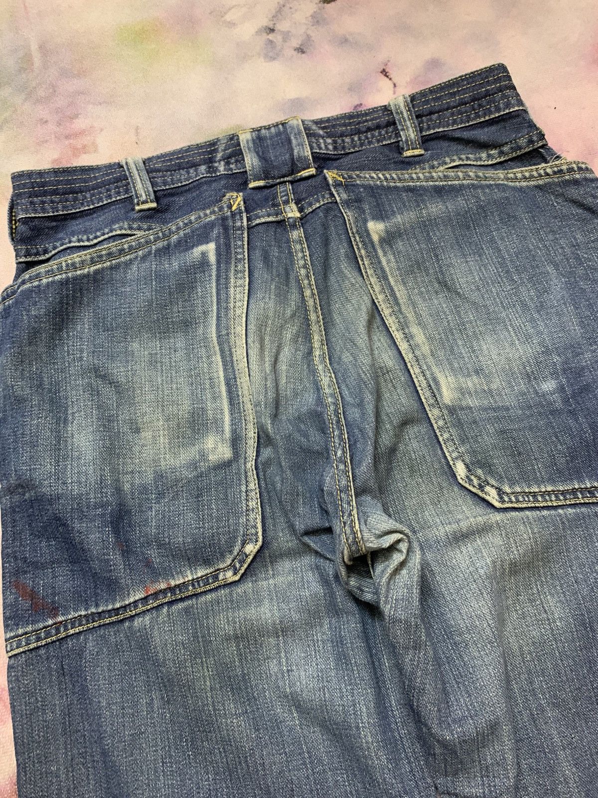 Sassafras Sassafras Union Special Leaf Washed Denim Size US 31 - 11 Thumbnail