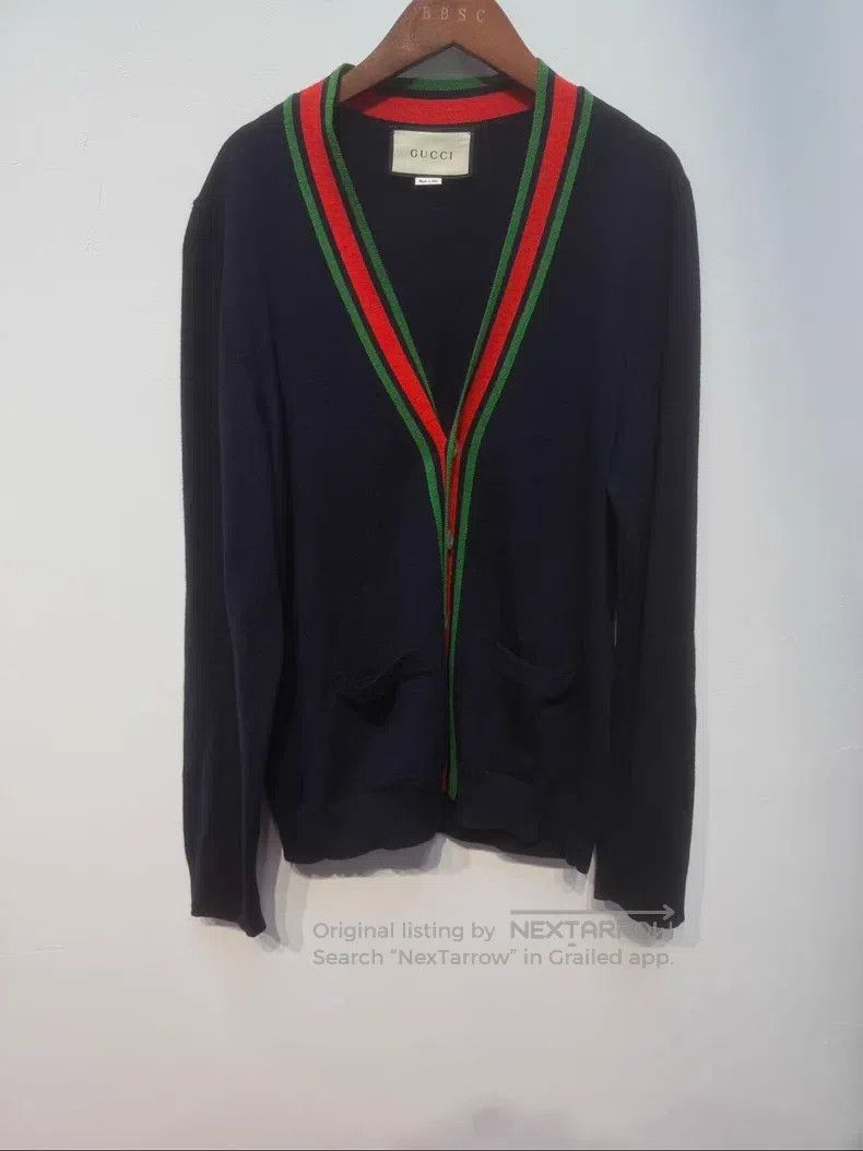 Gucci Gucci Woollen knitted cardigan coat Size M / US 6-8 / IT 42-44 - 1 Thumbnail