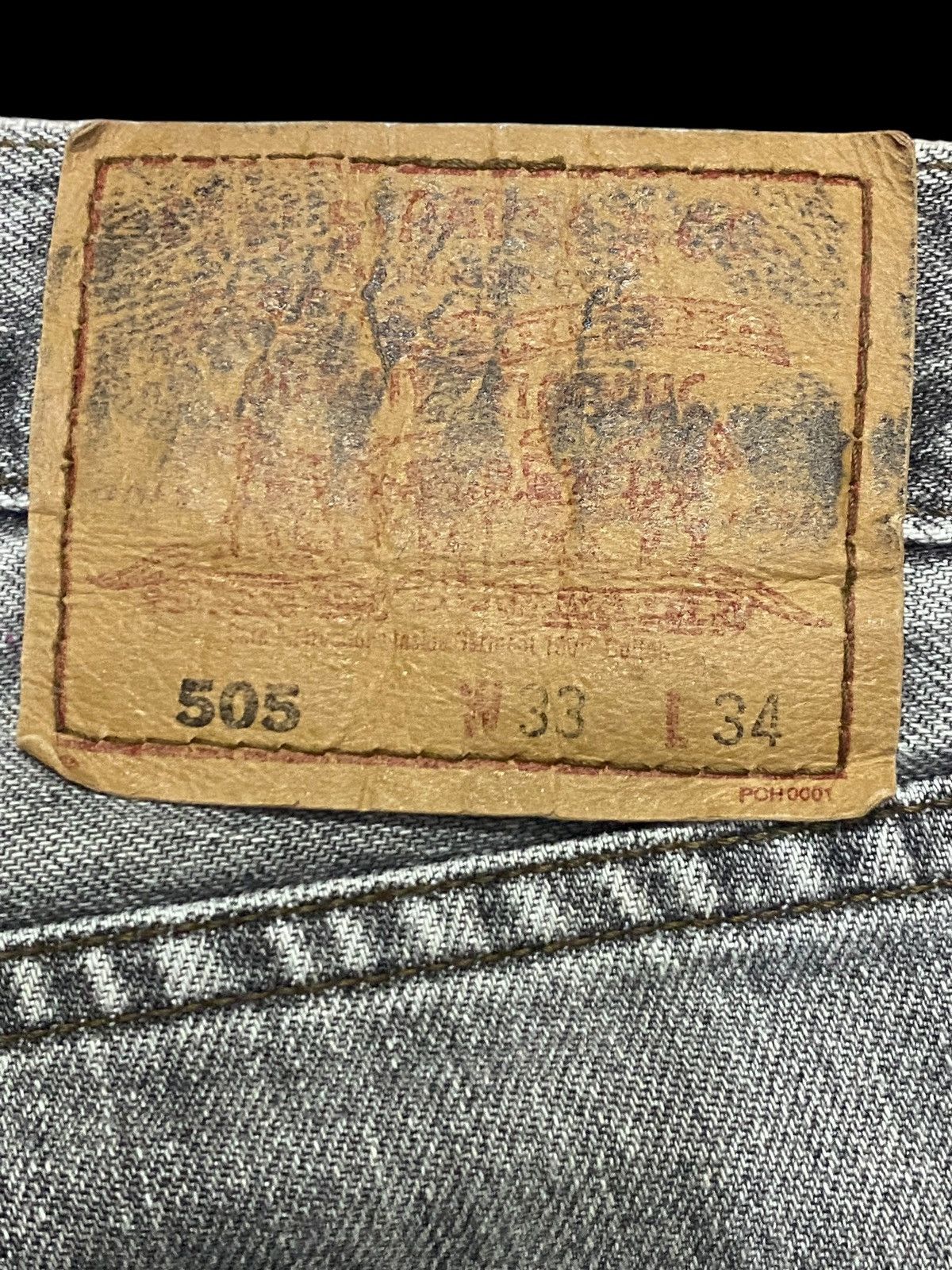 Levi's Vintage Clothing Vintage Levis 505 90’s Splatter Denim Loose Jeans Size US 32 / EU 48 - 13 Thumbnail
