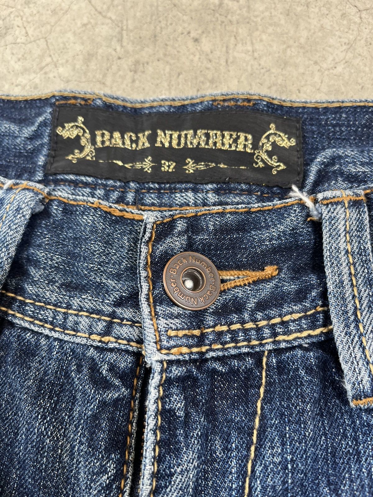 Hysteric Glamour Back Number Distressed vintage japanese brand western jeans Size US 33 - 5 Thumbnail