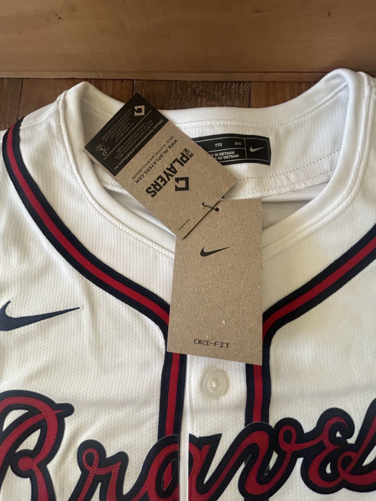 Nike Atlanta Braves Ozzie Albies Nike 2025 MLB Limited Jersey XXL Size US XXL / EU 58 / 5 - 5 Thumbnail