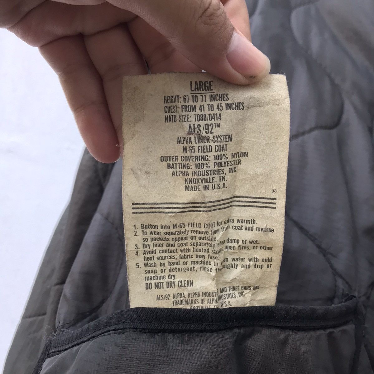 Alpha Industries Alpha Industries Bomber 2way Liner jacket liner system m-65 Size US L / EU 52-54 / 3 - 10 Thumbnail