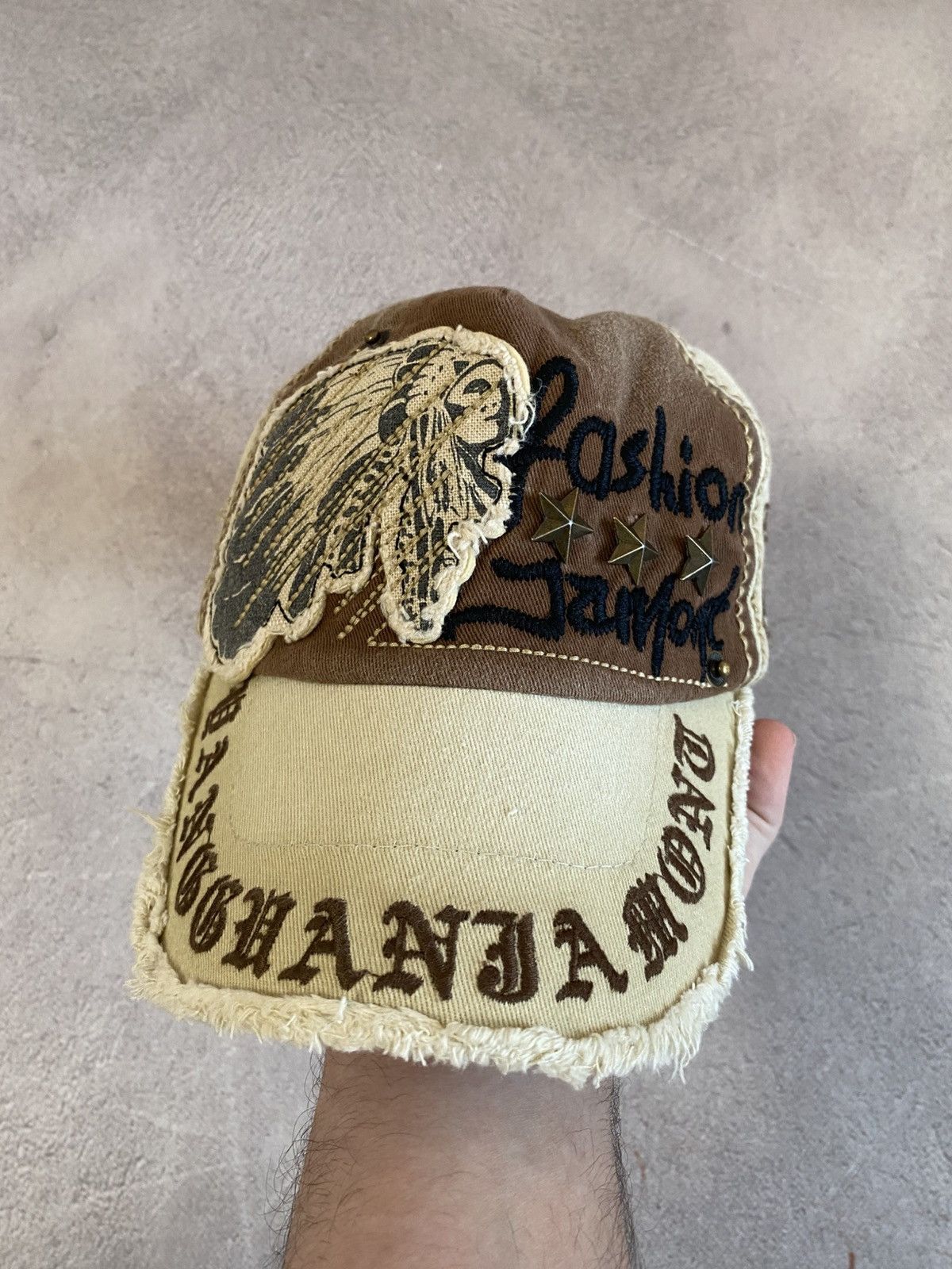 Japanese Brand × Vintage Diesel style Faded Avant garde hat cap Size ONE SIZE - 1 Thumbnail