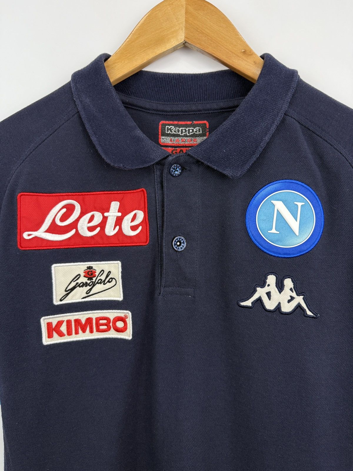 Kappa 🇮🇹 Vintage Y2K Kappa Napoli Italy Soccer Polo T-Shirt Rare Size US L / EU 52-54 / 3 - 5 Thumbnail