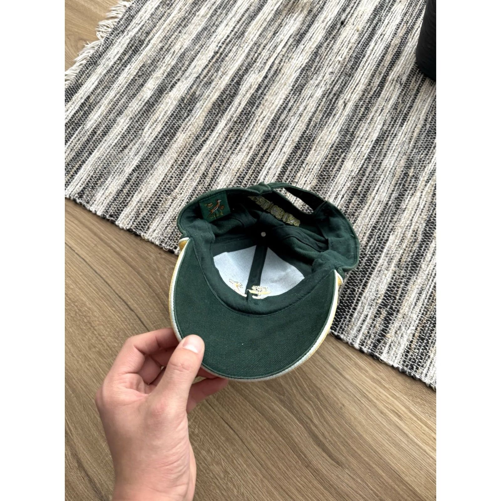 Vintage VINTAGE SA Rugby South Africa Rugby Springboks Green Cap Mens Size S Baseball Cap Green 80s 90s Classic Sports Rugby Cap Mens Size ONE SIZE - 5 Thumbnail