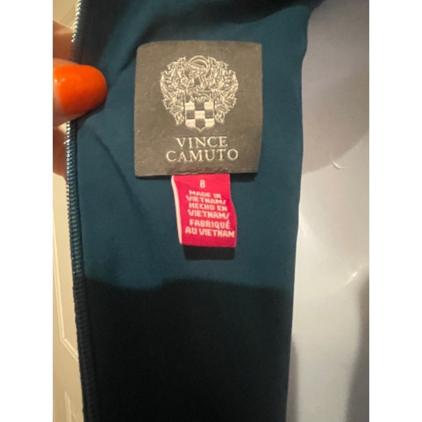 Vince Camuto Vince Camuto Women Teal Blue Halter Dress Size 8 Size M / US 6-8 / IT 42-44 - 5 Thumbnail