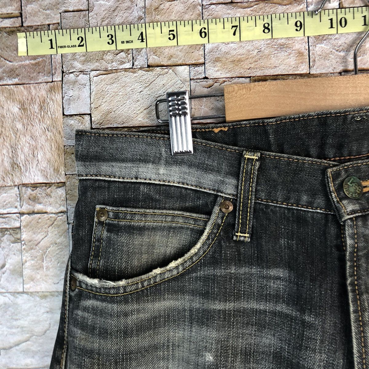 Japanese Brand Lee vintage faded Black Denim Pants #A1003 Size US 31 - 7 Thumbnail
