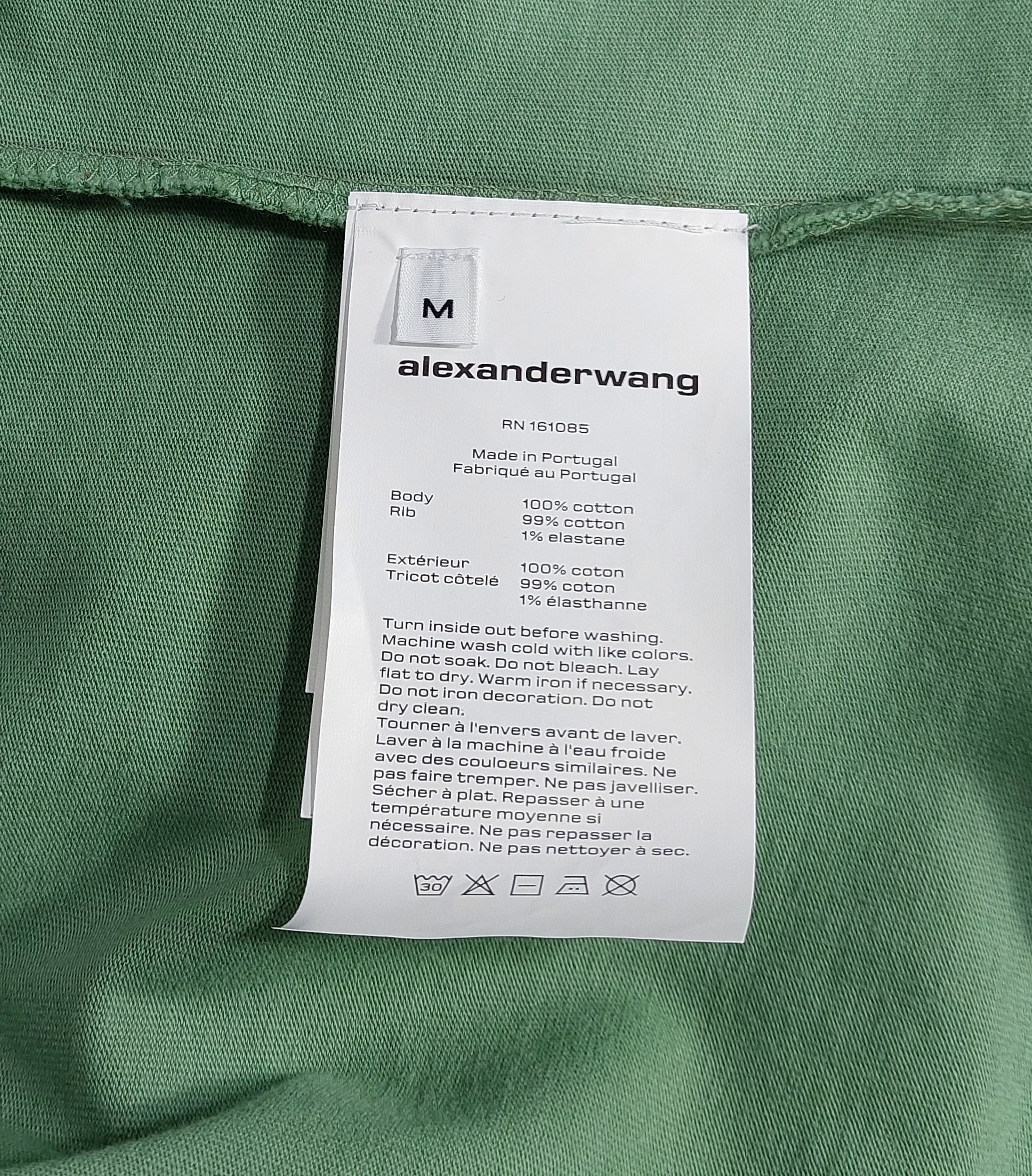 Alexander Wang emboss logo tshirt - kelly green M Size US M / EU 48-50 / 2 - 3 Thumbnail