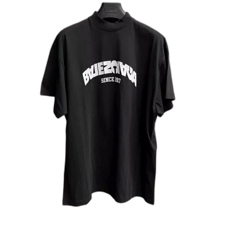 Balenciaga Balenciaga Black Logo Short Sleeve TShirt-2505 Size US M / EU 48-50 / 2 - 1 Thumbnail