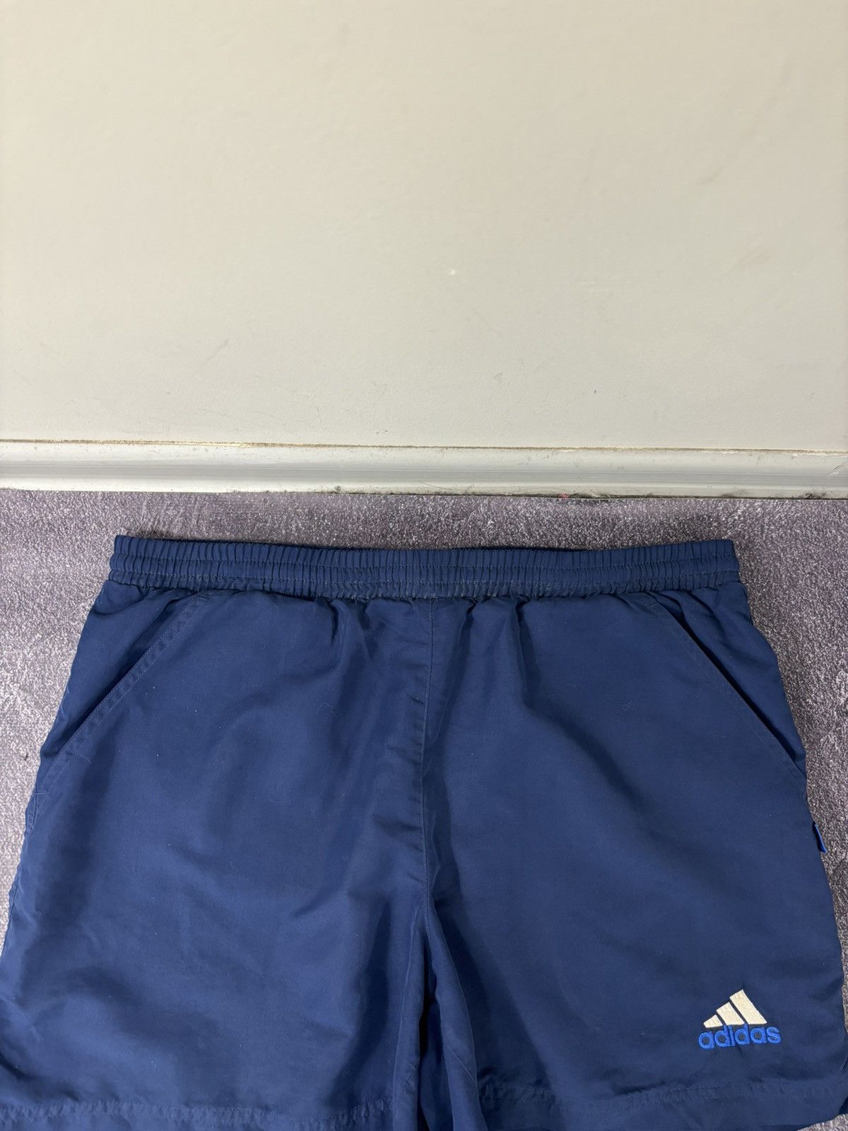 Adidas Vintage 90s Adidas Retro Hype Navy Blue Shorts Size US 36 / EU 52 - 5 Thumbnail
