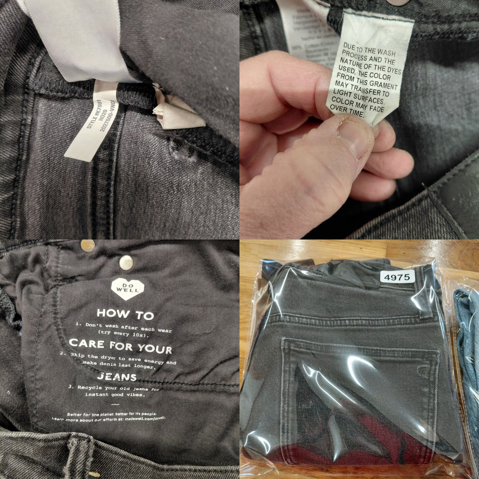 Madewell Madewell Jeans Women’s 28P Black Denim Classic Straight 5 Pocket Stretch Slim Fit Pocket Zipper Button Casual Workwear City 90s Mens Womens Girls? Size 28" / US 6 / IT 42 - 10 Thumbnail