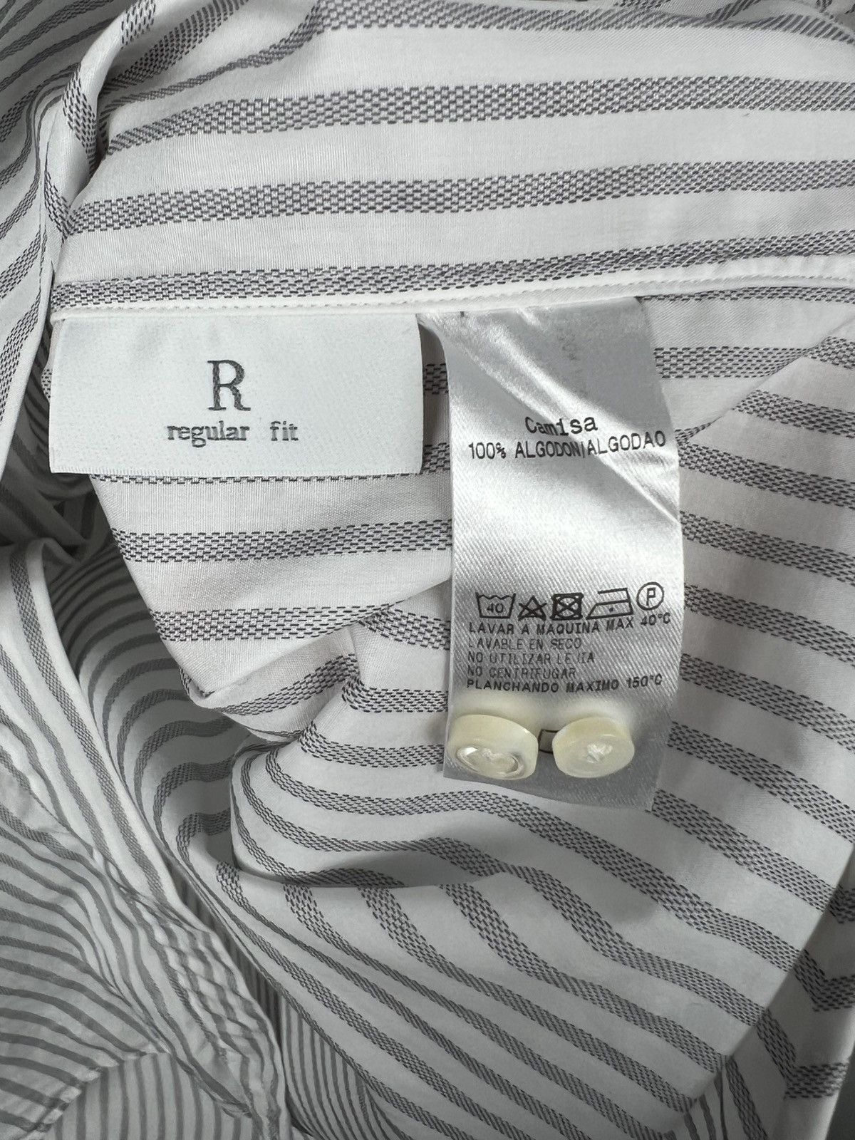Designer × Ermenegildo Zegna Ermenegildo Zegna Button Up Striped Shirt Long Sleeve Kiton Size US L / EU 52-54 / 3 - 10 Thumbnail