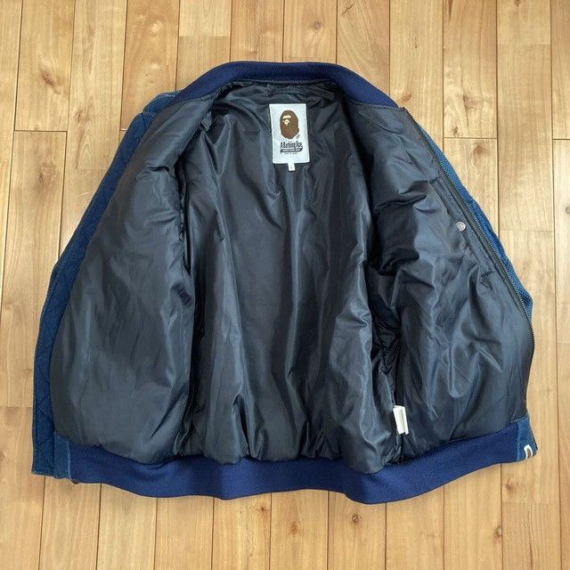 Bape BAPE CAMO INDIGO SHARK MA-1 Bomber Jacket a bathing ape Size US L / EU 52-54 / 3 - 7 Thumbnail