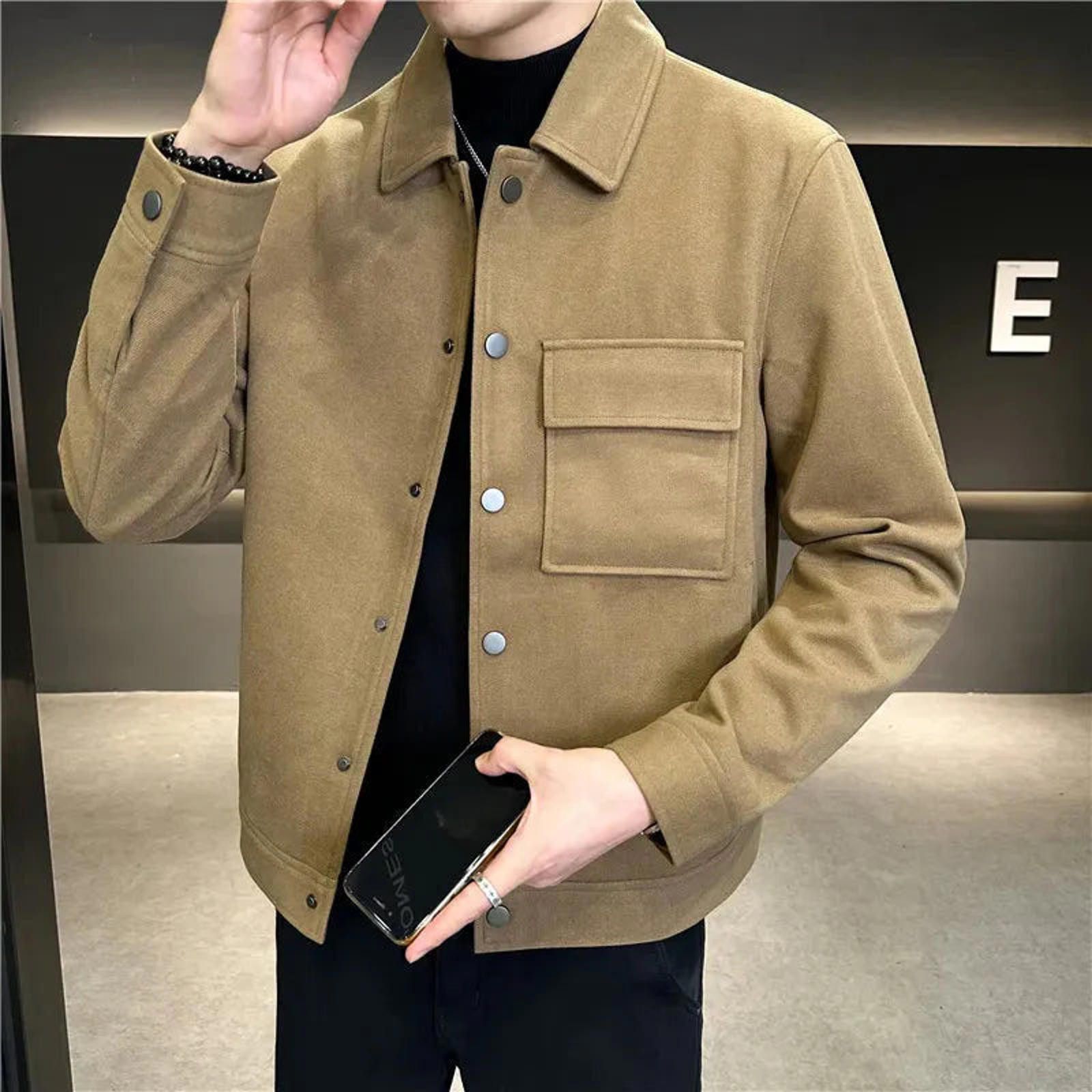 Other Faux Suede Beige Trucker Jacket Size US M / EU 48-50 / 2 - 1 Thumbnail