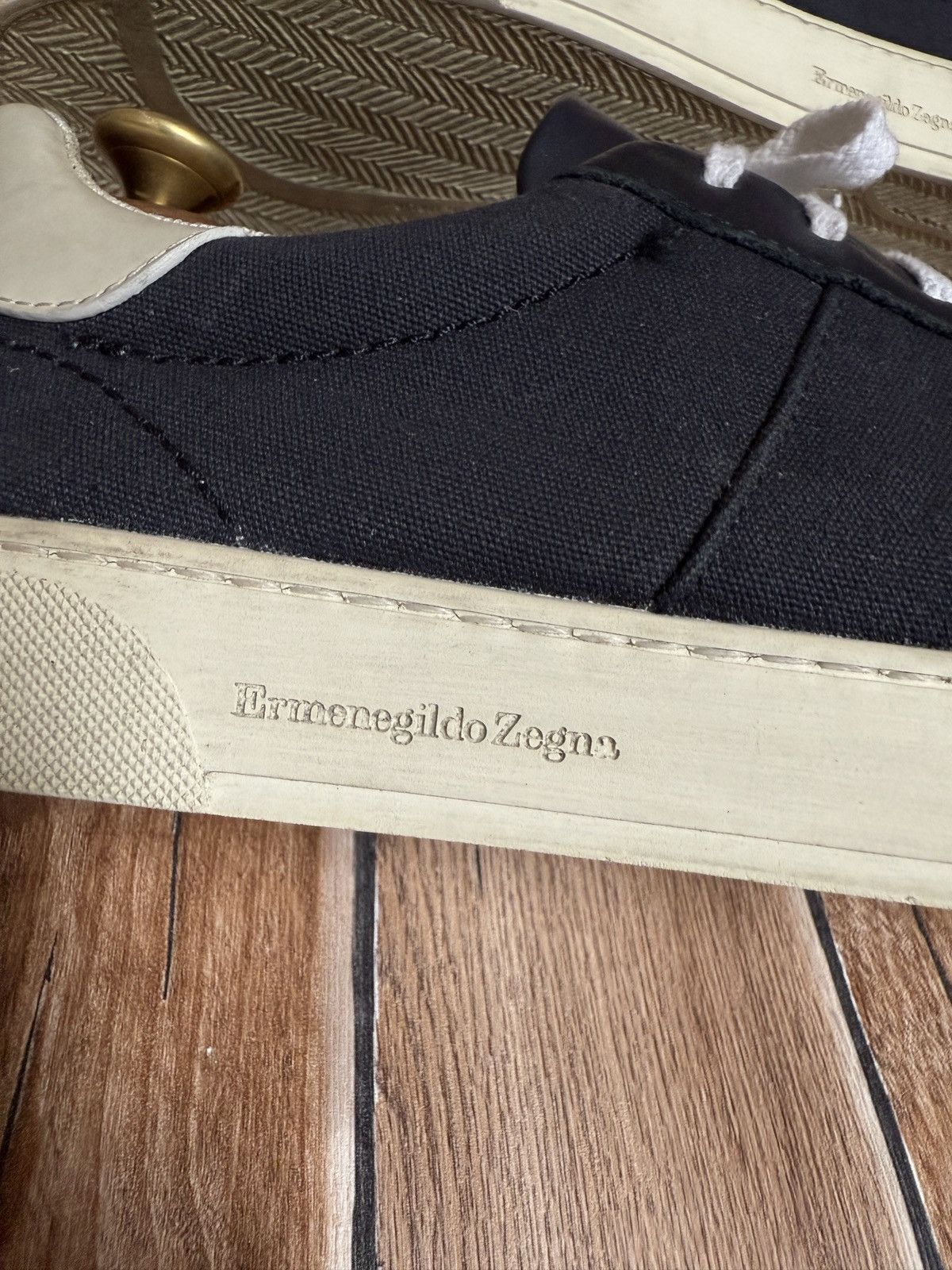 Ermenegildo Zegna Vittorio canvas sneakers Size US 8.5 / EU 41-42 - 11 Thumbnail