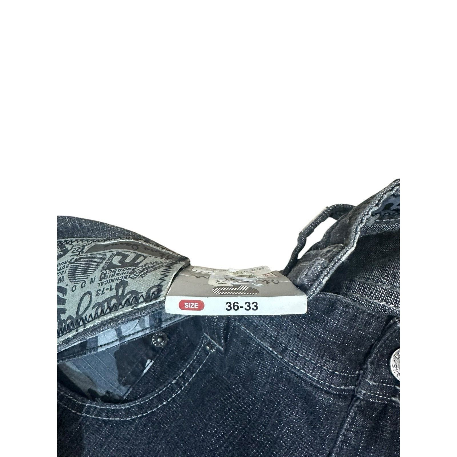 Pepe Jeans Vintage Pepe London Baggy Denim Jeans Grey Black Hip Hop 90’ Size US 36 / EU 52 - 8 Thumbnail